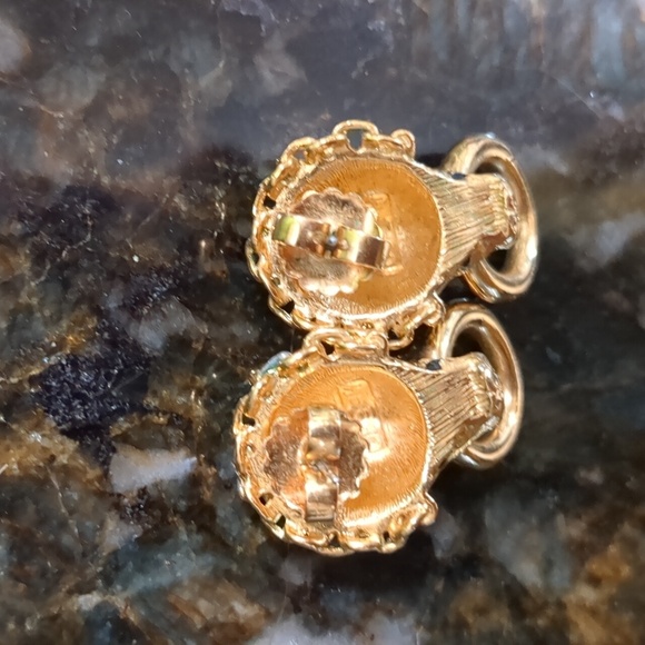 1989 Franklin Mint Duchess of Windsor Panther Knocker Earrings - Picture 4 of 6